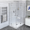 Polysan FORTIS LINE obdĺžnikový sprchový kút 80x140cm rohový vstup Číre/Chróm Krídlové dv SPH FL1080LFL1114R