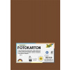 Dekoračný kartón, 2 stranný, A4, 300 g, 50 listov, FOLIA, čokoládovo hnedý