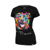 PitBull West Coast - dámské triko WATER COLOR černé velikost: XS