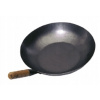 Wok panvica - Oceľový wok 35cm ploché dno z uhlíkovej ocele (Wok panvica - Oceľový wok 35cm ploché dno z uhlíkovej ocele)