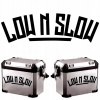NÁLEPKY na auto MOTOCYKEL KUFRY LOW N SLOW 30x9