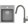 Set Franke T129Š (dřez SID 610-40 Šedá + baterie FC 6051.084 LINA Šedý kámen) 143.0759.142