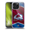 Silikonové lesklé pouzdro na mobil Apple iPhone 15 Pro Max - NHL - Dres Colorado Avalanche (Silikonový lesklý kryt, obal, pouzdro na mobilní telefon Apple iPhone 15 Pro Max s licencovaným motivem NHL