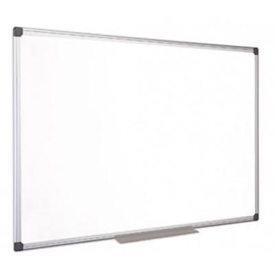 Biela tabuľa, magnetická, smaltovaná, 90x180 cm, hliníkový rám, VICTORIA VISUAL