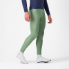 CASTELLI Cyklistické nohavice dlhé s trakmi - ESPRESSO - svetlo zelená 2XL