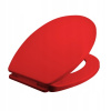 WC doska - Bisk WC sedadlo Iris Red 05866 (WC doska - Bisk WC sedadlo Iris Red 05866)