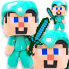 MINECRAFT PLYŠOVÁ HRAČKA DIAMANTOVÁ STEVE MEČ
