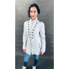 Max Original Leather Dámsky kožený kabát SHAKIRA LG.white/black (M 44-46) - White/black - M