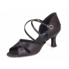 Dámske tanečné topánky Botan BL-15 čierne, 6,5 cm podpätok Flare, Veľkosť: 39