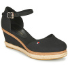 Tommy Hilfiger Espadrilky BASIC CLOSED TOE MID WEDGE Čierna