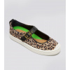 OCA Mary Jane Leopard Print Suede Sneaker