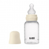 Plastová fľaša Bibs Baby Bottle Farba: Ivory, Objem: 150 ml, Materiál cumlíka: Silikón