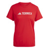 Dámske Tričko s krátkym rukávom ADIDAS W MT LOG TECH T JI9230 – Červená