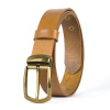 Kožený opasok HERITAGE, šírka 3.3cm, Ručná výroba na Slovensku - Koňaková