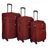 Cestovný látkový kufor červený - Ormi Mischell SADA červená