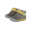 Chlapčenská kožená obuv D.d.step BAREFOOT S070-880A Dark Grey