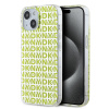 Zadný kryt DKNY PC/TPU Repeat Pattern pre iPhone 15 Yellow