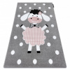Eoshop Koberec PETIT DOLLY OVEČKA, šedý (Velikost: 160x220 cm)