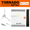 TORNADO CLASIC REŤAZ rotačná komínová kefa čistič komína set 12 m + darček vak zadarmo