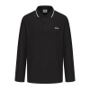 Slazenger Long Sleeve Tipped Polo Men Black S