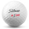 Golfové loptičky Titleist Pro V1 25, limitovaná edícia FATHERS DAY, biele, 6-balenie 6bal.