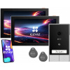 Videovrátnik 2-rodinný WiFi EZVIZ HP7 KIT 2xLCD brána čítačka aplikácia