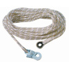 Lano AC 100 pracovné bezpečnostné oká na koncoch s karabínou AZ 002 splietané priemer 14 mm dĺžka 10 m
