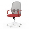 Kancelárska stolička, hojdací mechanizmus, červená látka, KA-S425 RED