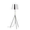 RENDL R14065 LUTON/ILUSION stojanová lampa, dekoratívne chrómová fólia/čierna/kov