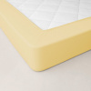 Jednofarebná perkálová napínacia plachta, hĺbka rohov 40 cm žltá 091 Blancheporte