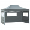 zahrada-XL Skladací stan s 3 stenami 431x291x315 cm antracitový 44973