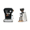 Ascaso Dream PID, Dark Black + Eureka Mignon Zero 65 Speedy, CR white