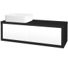 Dreja Umývadlová skriňa STORM SZZ2 120 (umývadlo Joy) - L03 Antracit vysoký lesk / L01 Biela vysoký lesk / Levé