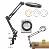 LED LAMPA S LUPOU 10 X DRŽIAK NA STÔL, 3 TEPLOTY, FAREBNÉ NASTAVENIE