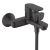 Batéria Hansgrohe VERNIS BLEND vaňová nástenná, čierna 71440670