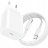 RÝCHLA SIEŤOVÁ NABÍJAČKA PRE TELEFÓN SAMSUNG KOCKA 25W + USB-C KÁBEL 1M