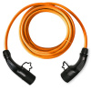 DUOSIDA Power cable TYPE 2 | 16A | 3-phase | 5M | Straight Color: Orange