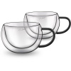 LAMART Pohár LT9114 Vaso cappuccino Black 2 x 270 ml