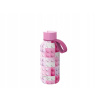 Quokka Solid Kids termofľaša s pútkom Pink Bricks 330 ml