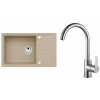 Set Alveus (dřez Intermezzo 130 Beige 55 + baterie Tonia Chrom) SETA354