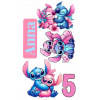 CUKROVÁ TLAČ Opłatek na Tort Cukrová hmota STICH STICZ STITCH LILO 20