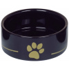 Nobby keramická miska GOLDEN PAW čierna 12,0 x 4,5 cm / 0,25 l