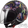 PRILBA LS2 OF558 SPHERE LUX BLOOM BLUE PINK. XS (PRILBA LS2 OF558 SPHERE LUX BLOOM BLUE PINK. XS)