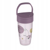 LOVI hrnček so slamkou Lovely Girl Junior ružový / bordo 350ml