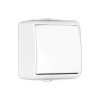 Elhard Vonkajší vypínač na omietku Tew, IP44, č.1, biely TE1001W