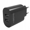 Sieťová nabíjačka GoGEN ACH 206, 2 × USB-A (24 W) GOGACH206B, čierna