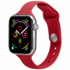 AppleKing tenký silikónový remienok pre Apple Watch 41 mm / 40 mm / 38 mm - červený - možnosť vrátiť tovar ZADARMO do 30tich dní