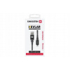 Swissten 71543010 dátový Lightning, 60W / 3A / 1x USB-A(M) / 1x Lightning(M), 1,5m, šedý