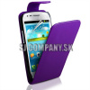 Kožený obal Samsung Galaxy S III Mini – Flip LM – fialová