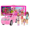 Barbie Auto Limousine Auto pre bábiky + 4 bábiky (Barbie Auto Limousine Auto pre bábiky + 4 bábiky)